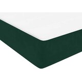 Box Spring krevet s madracem tamno zeleni 160x220 cm baršun | shoptok.hr