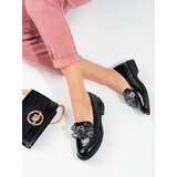 W. POTOCKI Lacquered women's shoes with Potocki decoration black | shoptok.hr