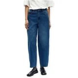 Jeans tapered Noos Miu Zoe Jeans - Medium Blue Denim Modra
