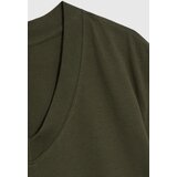 Marisse Olive V-Neck T-Shirt | Shoptok.si