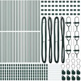  Stup za ogradu 52 pcs Zelena 3,2 x 3,2 x 80 cm | shoptok.hr
