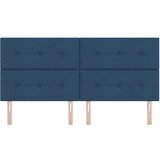 Naslon za glavu s gumbima plavi 200 cm tkanina | shoptok.hr