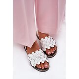 Zazoo Leather sandals on flat heel white 40425 | shoptok.hr