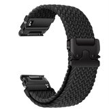 INF Združljiv z Garmin Fenix 8/7X Pro/955/965 elastičen najlonski pleten pašček Black 22 mm, (5000078944) | Shoptok.si
