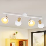 Nettlife Vintage stropna svetilka E14, nastavljiva, bela, 4 okrogle žarnice, za hotelsko dnevno sobo, (22116622) | Shoptok.si