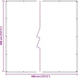  Pokrov za biljke *Transparent*an 4 x 4 m PE | shoptok.hr