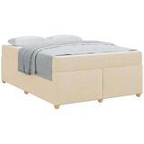  Okvir za krevet s madracem Krema 160 x 200 cm tkanina | shoptok.hr