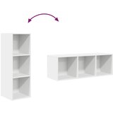  Zidni TV ormarić bijeli 37 x 37 x 107 cm od konstruiranog drva | shoptok.hr