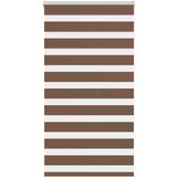 vidaXL Zebra senčilo rjave 80x150 cm tkanina širina 75,9cm poliester, (22047032) | Shoptok.si