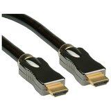 Roline HDMI priključni kabel 3.00 m 11.04.5682 dvostruko zaštićen crna [1x muški konektor HDMI - 1x muški konektor HDMI] | Eponuda.ba