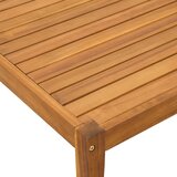  Stol za vrt Čvrsto drvo akacije Prirodna 60 x 60 x 30 cm - Crna i krem bijela stol | shoptok.hr