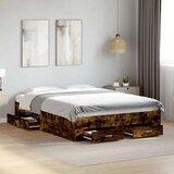  Okvir kreveta s ladicama boja hrasta 135x190 cm | Eponuda.com