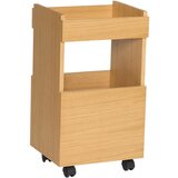 Hübsch Servirni voziček na kolesih v hrastovem dekorju 35x40 cm Forma – Cene