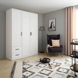 Mömax omara za oblačila madita, bela, masivno | Shoptok.si