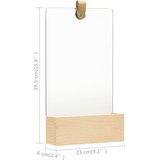  322802 Wall Mirror Solid Pinewood 23x39,5 cm | Eponuda.com