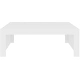  Stolić za kavu bijeli 100 x 100 x 35 cm od konstruiranog drva | shoptok.hr