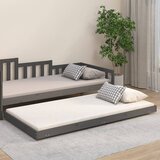 Maison Chic Posteljni okvir - Enojna postelja - Postelja za odrasle siv 90x200 cm trdna borovina-J8989, (21774014) | Shoptok.si