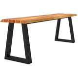  Klupa sa živim rubom 140 cm od masivnog bagremovog drva | Eponuda.com