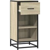 vidaXL Komoda boja hrasta 35,5 x 35 x 76 cm konstruirano drvo i metal | shoptok.hr