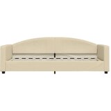 vidaXL Dnevna postelja z vzmetnico krem 80x200 cm blago | Shoptok.si