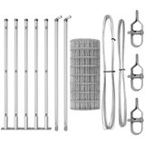 Euro Ograda s 7 Flanged Postova 0.4x10 m Cinkovani Čelik | shoptok.hr