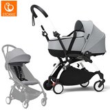Stokke yoyo³ otroški voziček 2v1 newborn shell 0+ stone (white frame) Cene