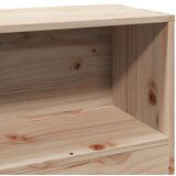 vidaXL Knjižna postelja brez vzmetnice 100x200 cm trdna borovina | Shoptok.si