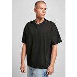 Urban Classics Oversized Henley T-shirt black Cene