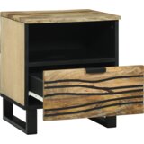  Nočna omarica 2 pcs Rjava 40 x 33 x 46 cm trden mangov les, (5000044162) | Shoptok.si