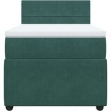 Box spring krevet s madracem tamnozeleni 90x190 cm baršunasti | shoptok.hr