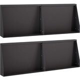  Zid za zadržavanje 4 kom. 60 x 12 x 40 cm Čelik Crna | shoptok.hr