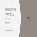 WoodWick Trilogy Driftwood Shores mirisna svijeća s drvenim fitiljem 453.6 g | shoptok.hr