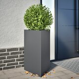 vidaXL Vrtno korito 2 kosa antracit trikotna 50x43x75 cm jeklo Cene