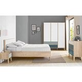 MID.YOU omara s klasičnimi vrati, bela, barve hrasta | Shoptok.si