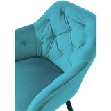 Livetastic Naslanjač Samt, Turkizna | Shoptok.si