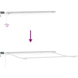 Tenda na ručno uvlačenje s LED smeđa 450 x 300 cm | shoptok.hr