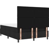  Krevet s opruga kutije s uzglavljem Crna 140 x 190 cm tkanina | shoptok.hr