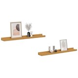  Polica na zidu Zidne 2 pcs Bež 60 x 9 x 3 cm Konstruirano drvo | shoptok.hr