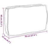 vidaXL Blazina za palete za hrbet Antracit 70x40x12 cm Oxford tkanina | Shoptok.si