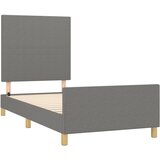  Okvir za krevet bez madraca tamnosivi 80x200 cm od tkanine | shoptok.hr
