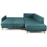 Bonami Selection Tirkizna sklopiva kutna garnitura od samta (s desnim kutom) Tori – | shoptok.hr