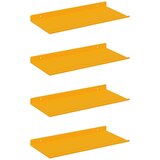  Polica na zidu s policom Zidne 4 pcs Žuta 40 x 18 x 2 5 cm - žuta boja senfa 40 x 18 cm 4 | shoptok.hr