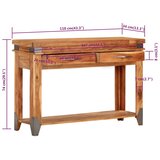  Konzolni stol 110 x 34 x 74 cm od masivnog drva bagrema | Eponuda.ba