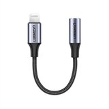 Ugreen Adapter za zvuk Apple Lightning na AUX 3,5 mm, crno sivi Ugreen Adapter za zvuk Apple Lightning na AUX 3,5 mm, crno sivi Slike
