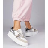 Gemre Beige sneakers with glitter and animal print Bertula | Shoptok.si