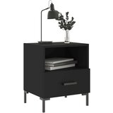 vidaXL Nočna omarica 2 kosa črna 40x35x47,5 cm inženirski les | Shoptok.si