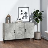  Komoda siva boja betona 100x36x60 cm od konstruiranog drva | shoptok.hr
