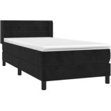 Box spring krevet s madracem crni 90x200 cm baršunasti | shoptok.hr