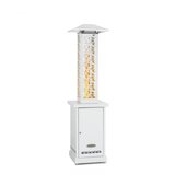Blumfeldt Heat Hunter, terasni grelnik na pelete, 12,2 kW, prenosen, kaljeno jeklo, bela Cene