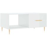  Stolić za kavu sjajni bijeli 90 x 50 x 40 cm konstruirano drvo | shoptok.hr